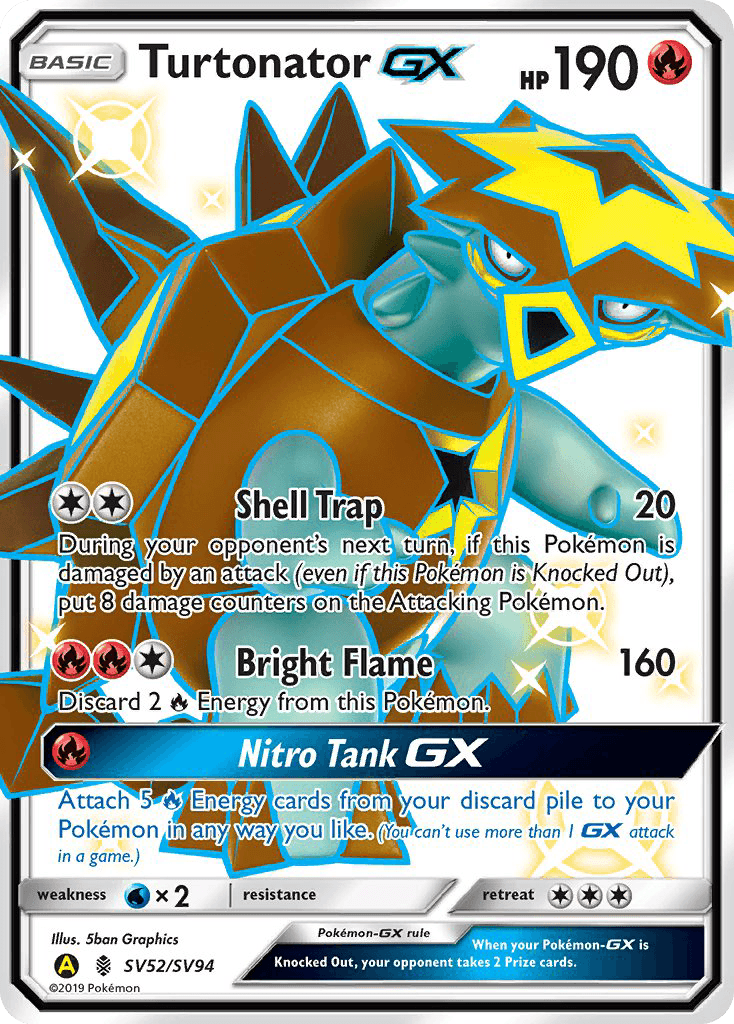 Turtonator GX (SV52/SV94) [Sun & Moon: Hidden Fates - Shiny Vault] - POKÉ JEUX