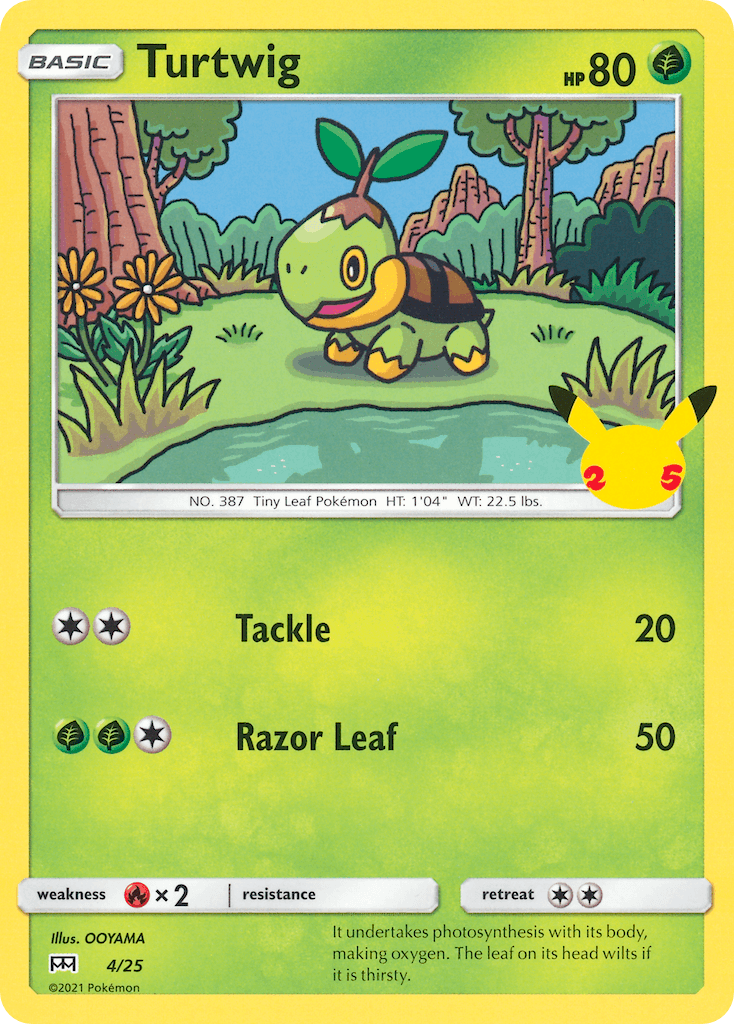 Turtwig (4/25) [McDonald's 25th Anniversary] - POKÉ JEUX