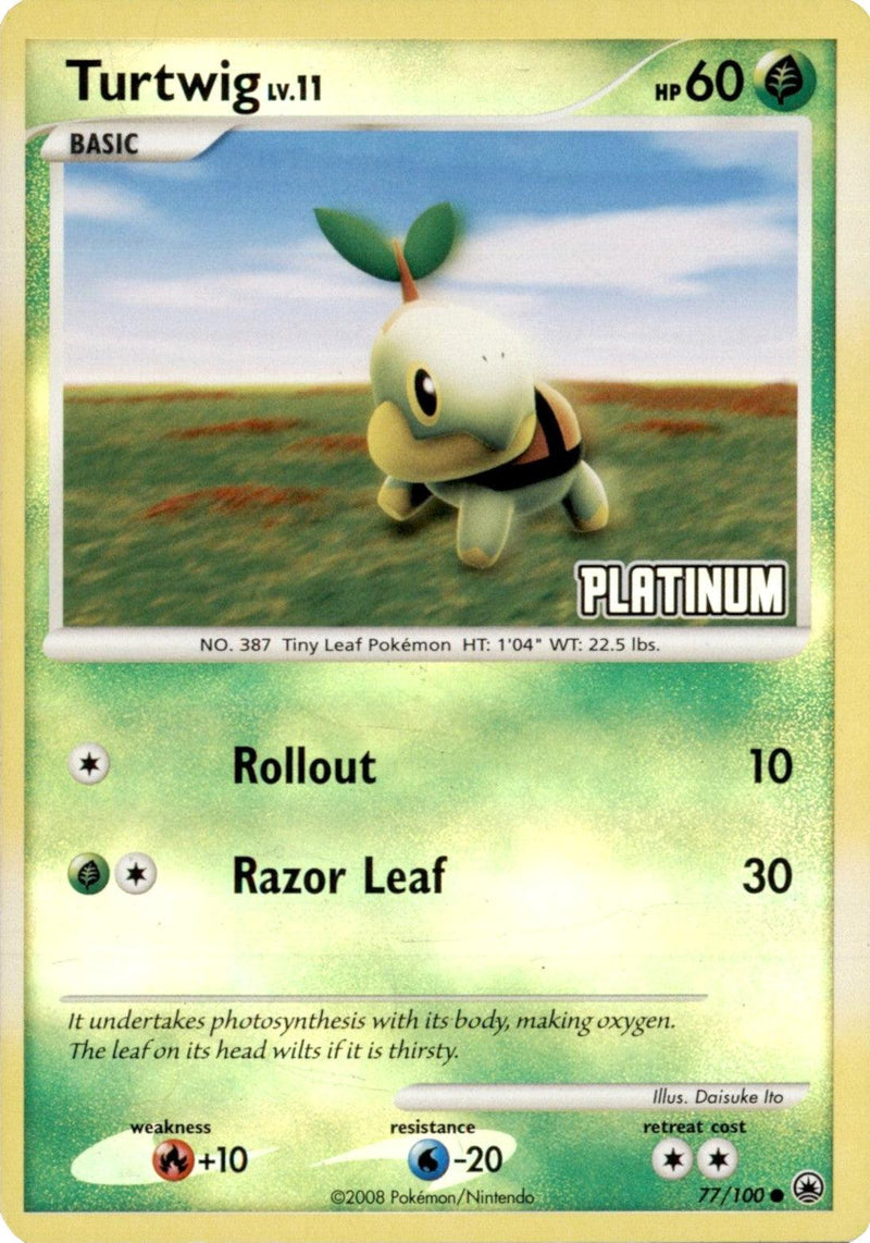 Turtwig LV.11 (77/100) (Platinum) [Burger King Promos: 2008 Collection] - POKÉ JEUX