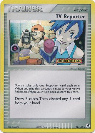 TV Reporter (82/101) (Stamped) [EX: Dragon Frontiers] - POKÉ JEUX