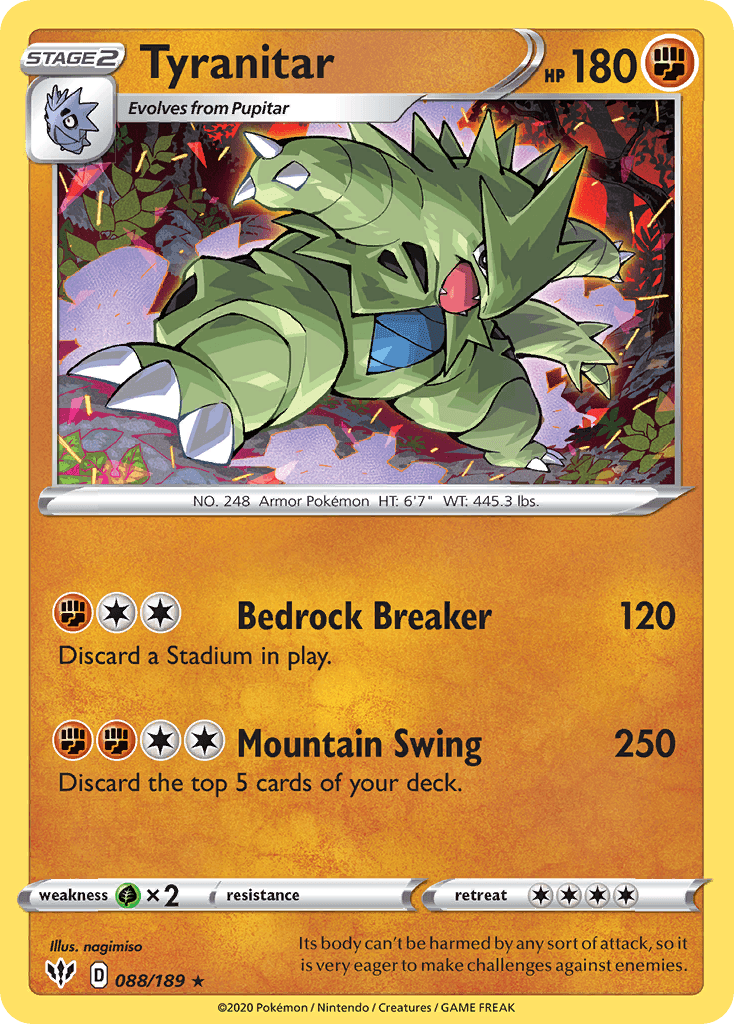 Tyranitar (088/189) [Sword & Shield: Darkness Ablaze] - POKÉ JEUX