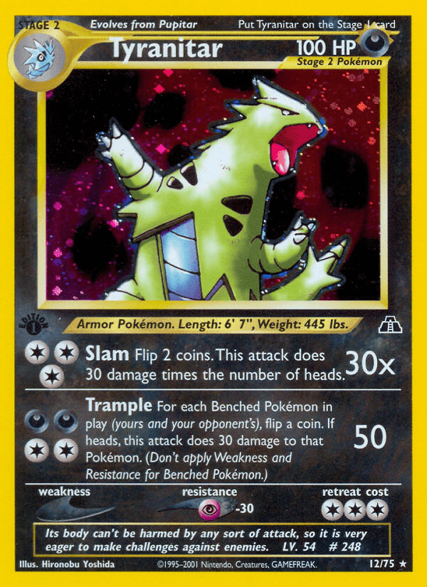 Tyranitar (12/75) [Neo Discovery 1st Edition] - POKÉ JEUX