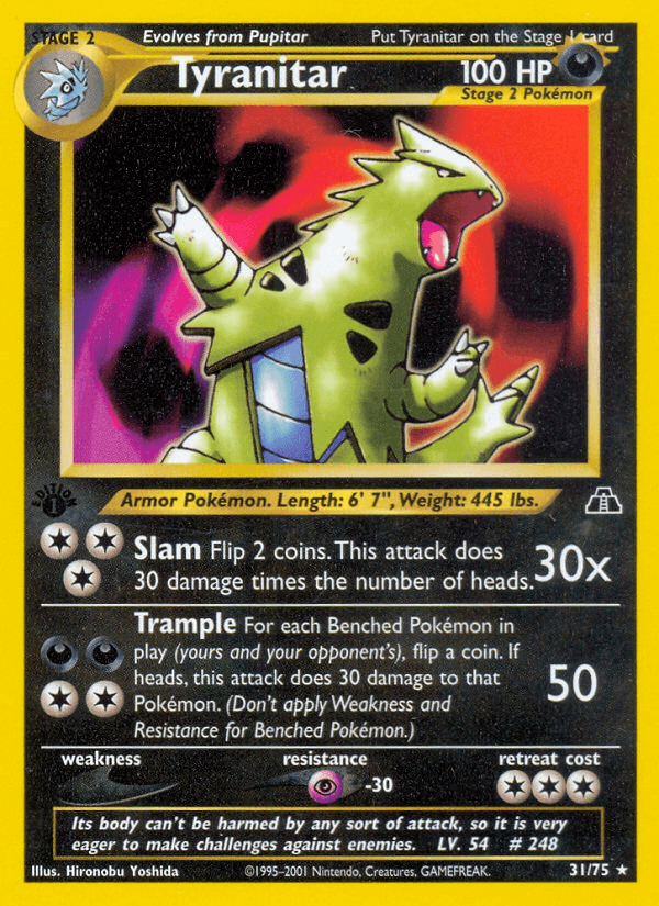 Tyranitar (31/75) [Neo Discovery 1st Edition] - POKÉ JEUX