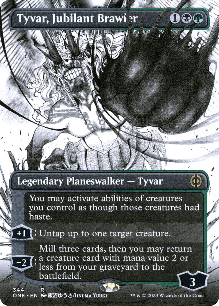 Tyvar, Jubilant Brawler (Borderless Manga) [Phyrexia: All Will Be One] - POKÉ JEUX