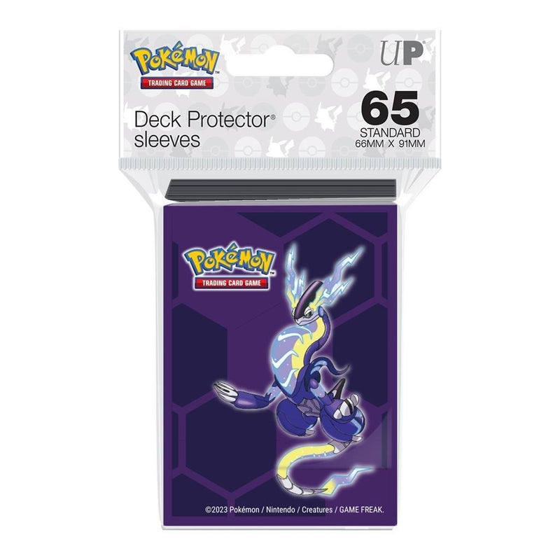 Ultra Pro: Pokemon Deck Protector Sleeves: Scarlet and Violet - Miraidon (65 Count) - POKÉ JEUX - 0074427161897 - 0074427161897