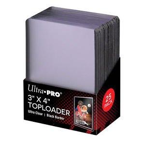 Ultra Pro - Top Loaders - 3x4 Black Border - Package of 25 - POKÉ JEUX - 074427811587