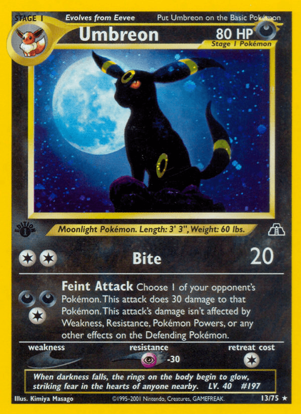 Umbreon (13/75) [Neo Discovery 1st Edition] - POKÉ JEUX