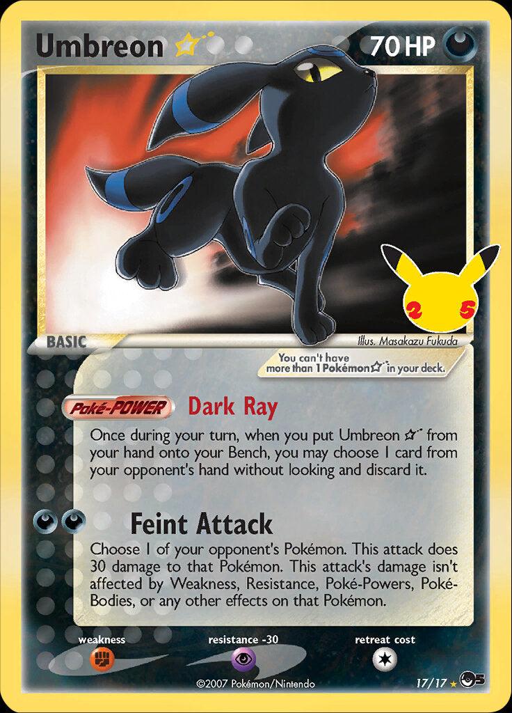 Umbreon (17/17) (Star) [Celebrations: 25th Anniversary - Classic Collection] - POKÉ JEUX