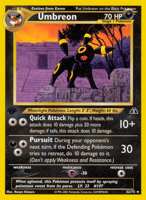 Umbreon (32/75) [Neo Discovery 1st Edition] - POKÉ JEUX