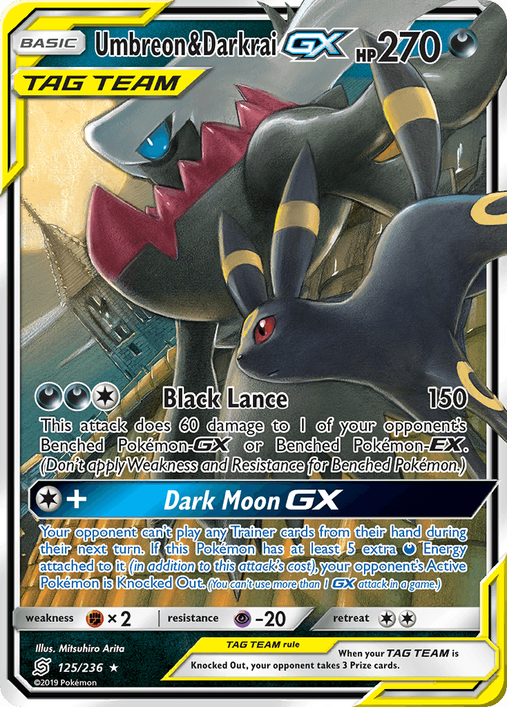 Umbreon & Darkrai GX (125/236) [Sun & Moon: Unified Minds] - POKÉ JEUX