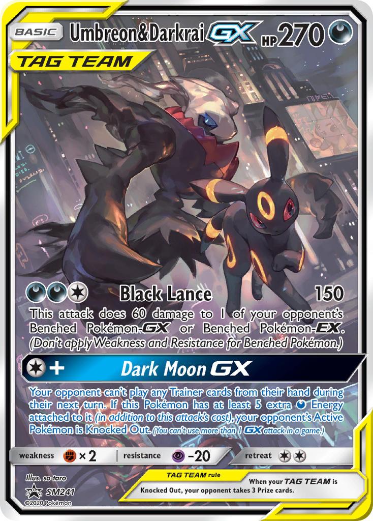 Umbreon & Darkrai GX (SM241) [Sun & Moon: Black Star Promos] - POKÉ JEUX