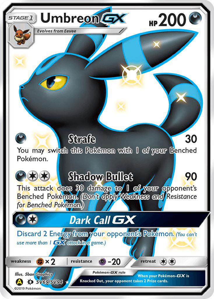 Umbreon GX (SV69/SV94) [Sun & Moon: Hidden Fates - Shiny Vault] - POKÉ JEUX