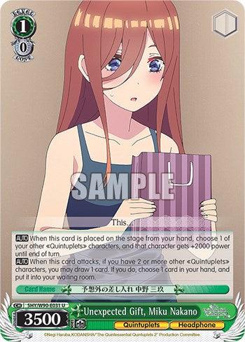 Unexpected Gift, Miku Nakano (5HY/W90-E031 U) [The Quintessential Quintuplets 2] - POKÉ JEUX