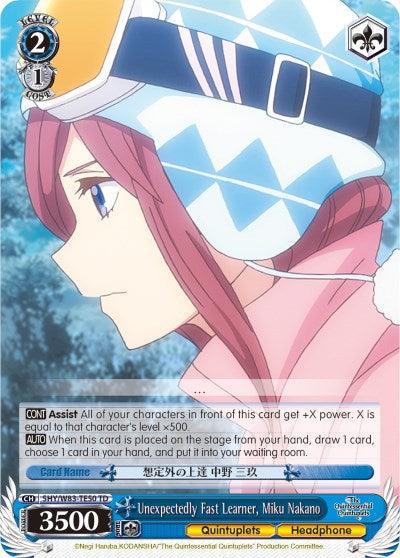 Unexpectedly Fast Learner, Miku Nakano (5HY/W83-TE50 TD) [The Quintessential Quintuplets] - POKÉ JEUX