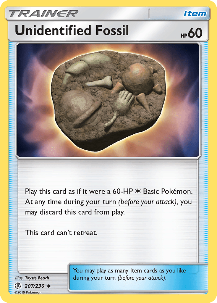 Unidentified Fossil (207/236) [Sun & Moon: Cosmic Eclipse] - POKÉ JEUX