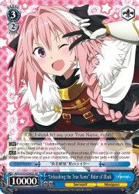 "Unleashing the True Name" Rider of Black (APO/S53-E065S SR) [Fate/Apocrypha] - POKÉ JEUX