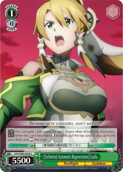 Unlimited Automatic Regeneration Leafa (SAO/S80-E050 C) [Sword Art Online -Alicization- Vol.2] - POKÉ JEUX