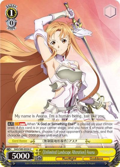 Unlimited Landscape Alteration Asuna (SAO/S80-E024 C) [Sword Art Online -Alicization- Vol.2] - POKÉ JEUX