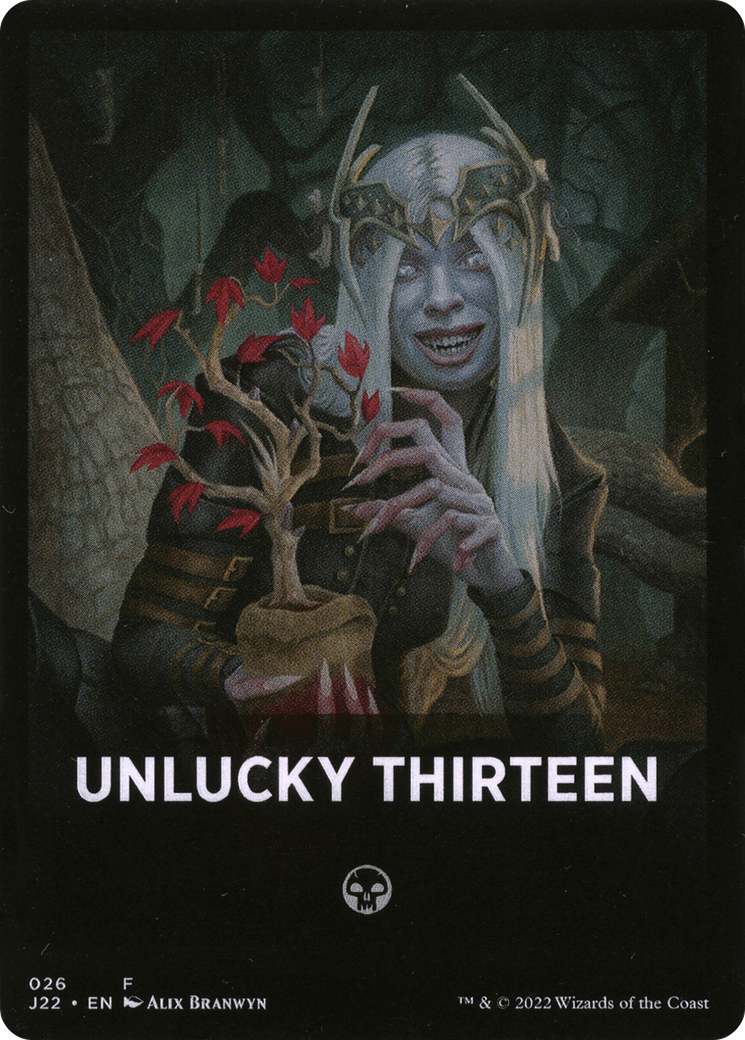 Unlucky Thirteen Theme Card [Jumpstart 2022 Front Cards] - POKÉ JEUX