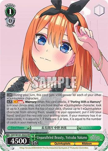 Unparalleled Beauty, Yotsuba Nakano (5HY/W101-E024 RR) [The Quintessential Quintuplets Movie] - POKÉ JEUX