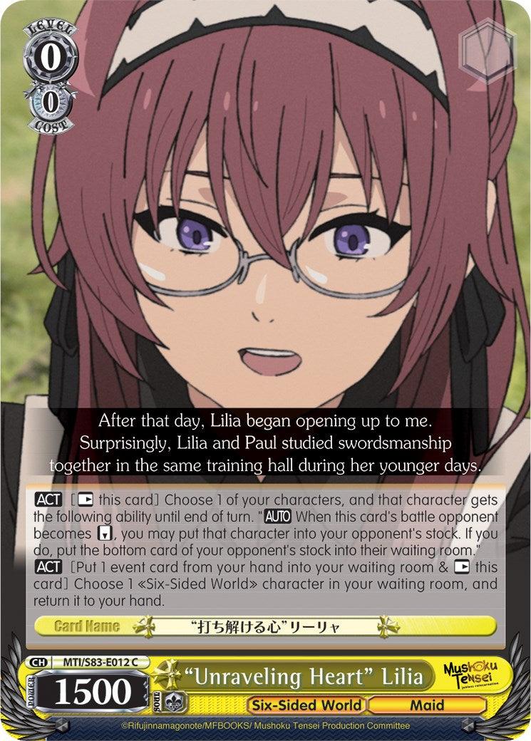 "Unraveling Heart" Lilia (MTI/S83-E012 C) [Mushoku Tensei: Jobless Reincarnation] - POKÉ JEUX