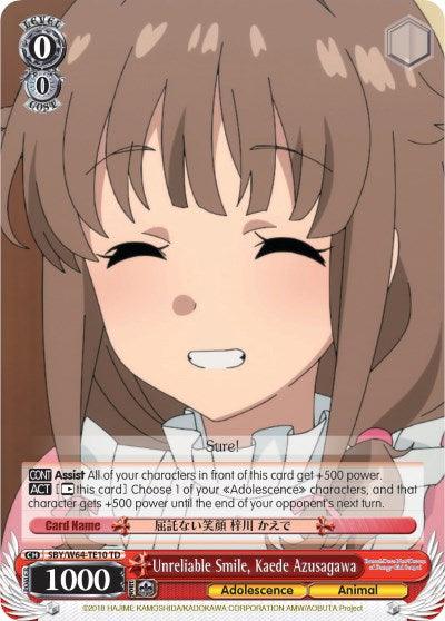 Unreliable Smile, Kaede Azusagawa (SBY/W64-TE10 TD) [Rascal Does Not Dream of Bunny Girl Senpai] - POKÉ JEUX