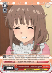 Unreliable Smile, Kaede Azusagawa (SBY/W64-TE10R RRR) [Rascal Does Not Dream of Bunny Girl Senpai] - POKÉ JEUX