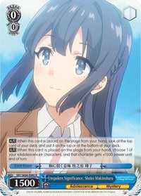 Unspoken Significance, Shoko Makinohara (SBY/W64-E080 R) [Rascal Does Not Dream of Bunny Girl Senpai] - POKÉ JEUX