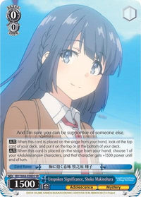 Unspoken Significance, Shoko Makinohara (SBY/W64-E080S SR) [Rascal Does Not Dream of Bunny Girl Senpai] - POKÉ JEUX