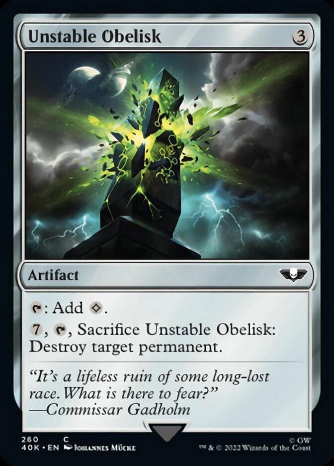 Unstable Obelisk (Surge Foil) [Warhammer 40,000] - POKÉ JEUX