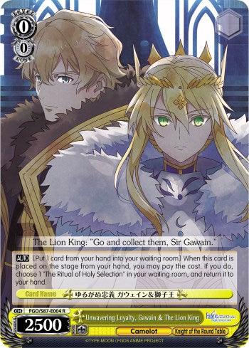 Unwavering Loyalty, Gawain & The Lion King (FGO/S87-E004 R) [Fate/Grand Order THE MOVIE Divine Realm of the Round Table: Camelot] - POKÉ JEUX