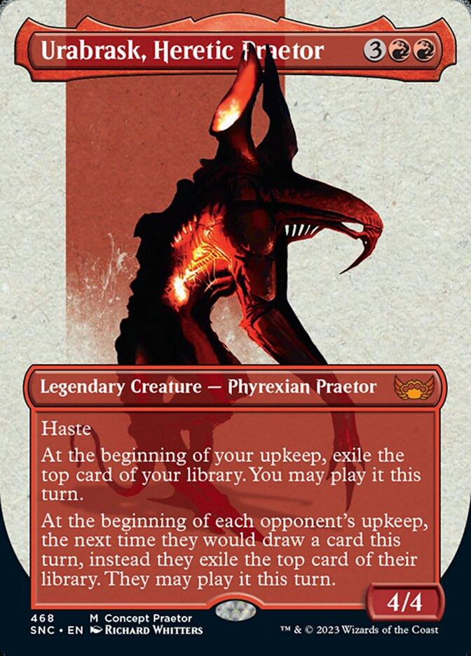 Urabrask, Heretic Praetor (Borderless Concept Praetors) [Phyrexia: All Will Be One] - POKÉ JEUX