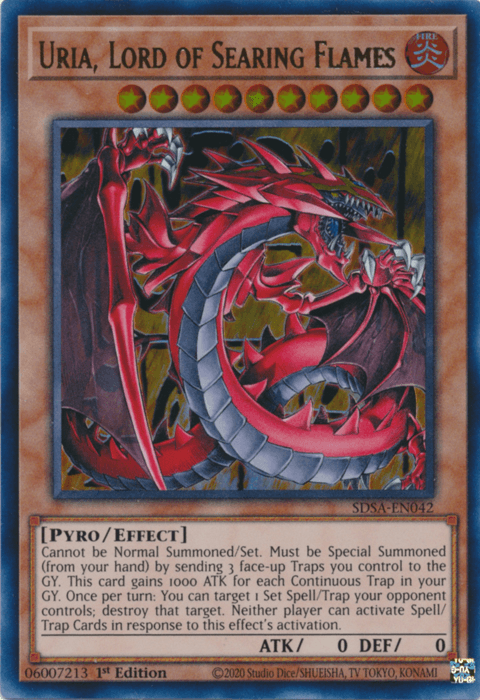 Uria, Lord of Searing Flames [SDSA-EN042] Ultra Rare - POKÉ JEUX