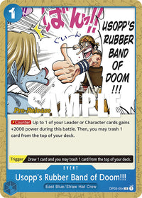 Usopp's Rubber Band of Doom!!! [Pillars of Strength Pre-Release Cards] - POKÉ JEUX