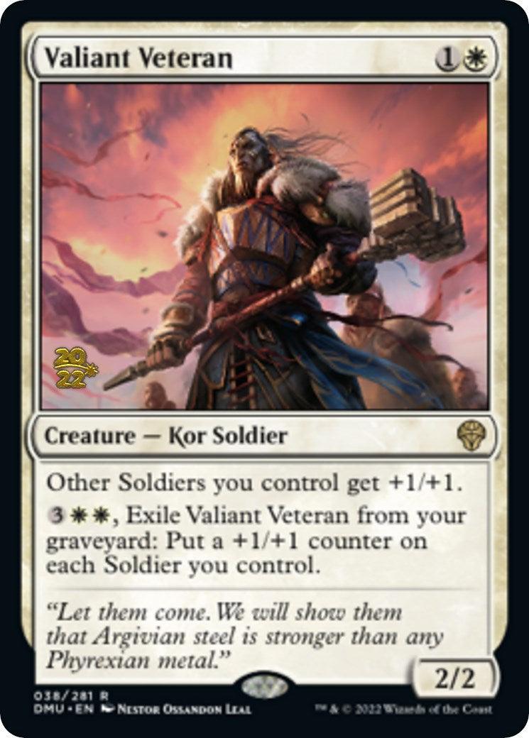 Valiant Veteran [Dominaria United Prerelease Promos] - POKÉ JEUX