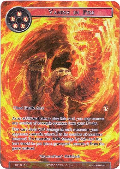 Vanish in Fire (Full Art) (ACN-057) [Ancient Nights] - POKÉ JEUX