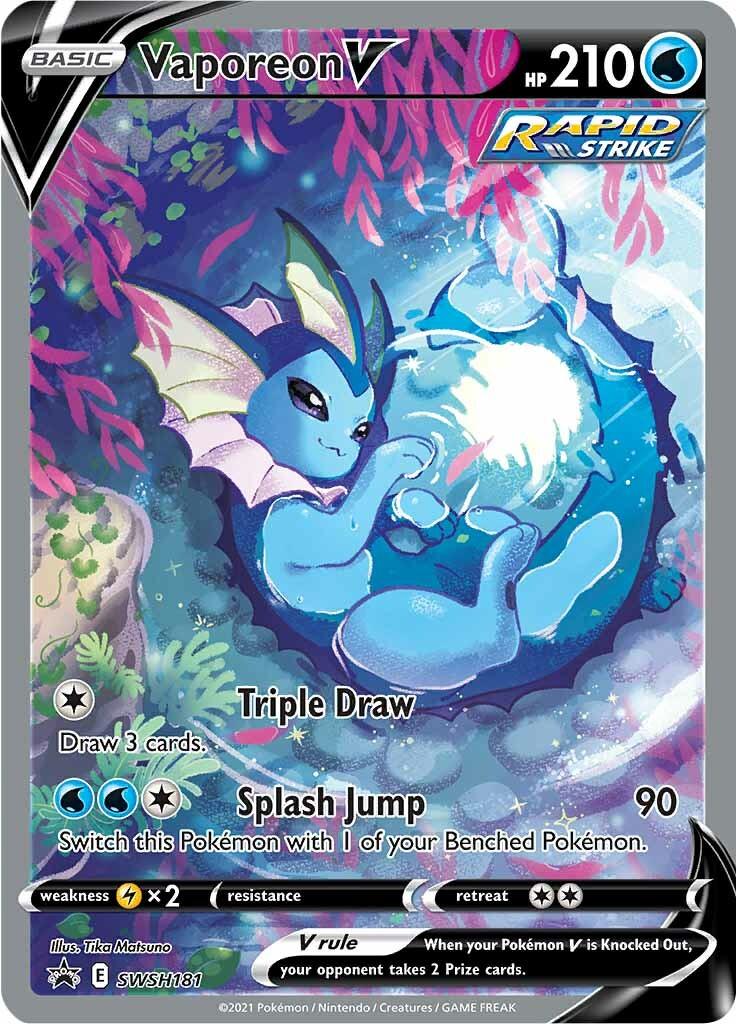 Vaporeon V (SWSH181) [Sword & Shield: Black Star Promos] - POKÉ JEUX