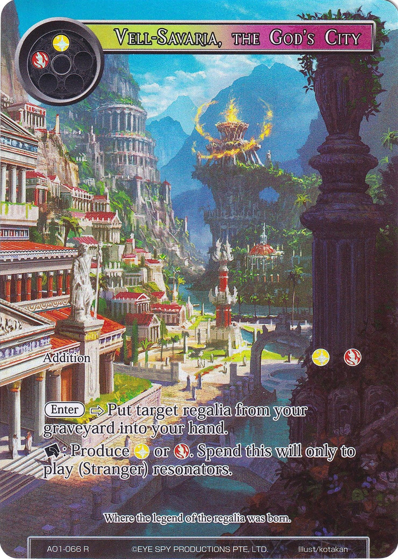 Vell-Savaria, the God's City (Full Art) (AO1-066) [Alice Origin] - POKÉ JEUX