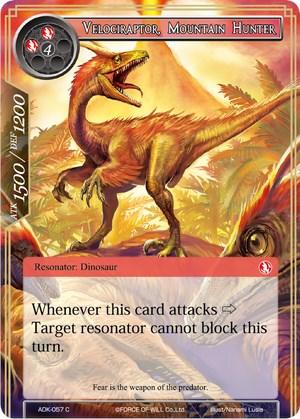 Velociraptor, Mountain Hunter (ADK-057) [Advent of the Demon King] - POKÉ JEUX