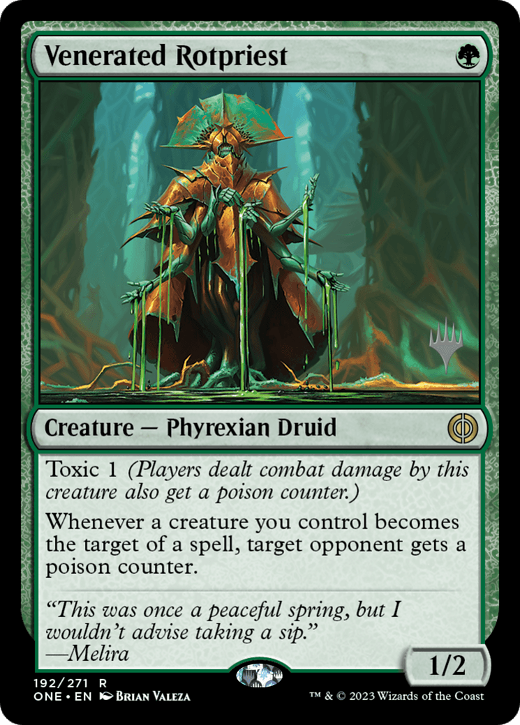 Venerated Rotpriest (Promo Pack) [Phyrexia: All Will Be One Promos] - POKÉ JEUX