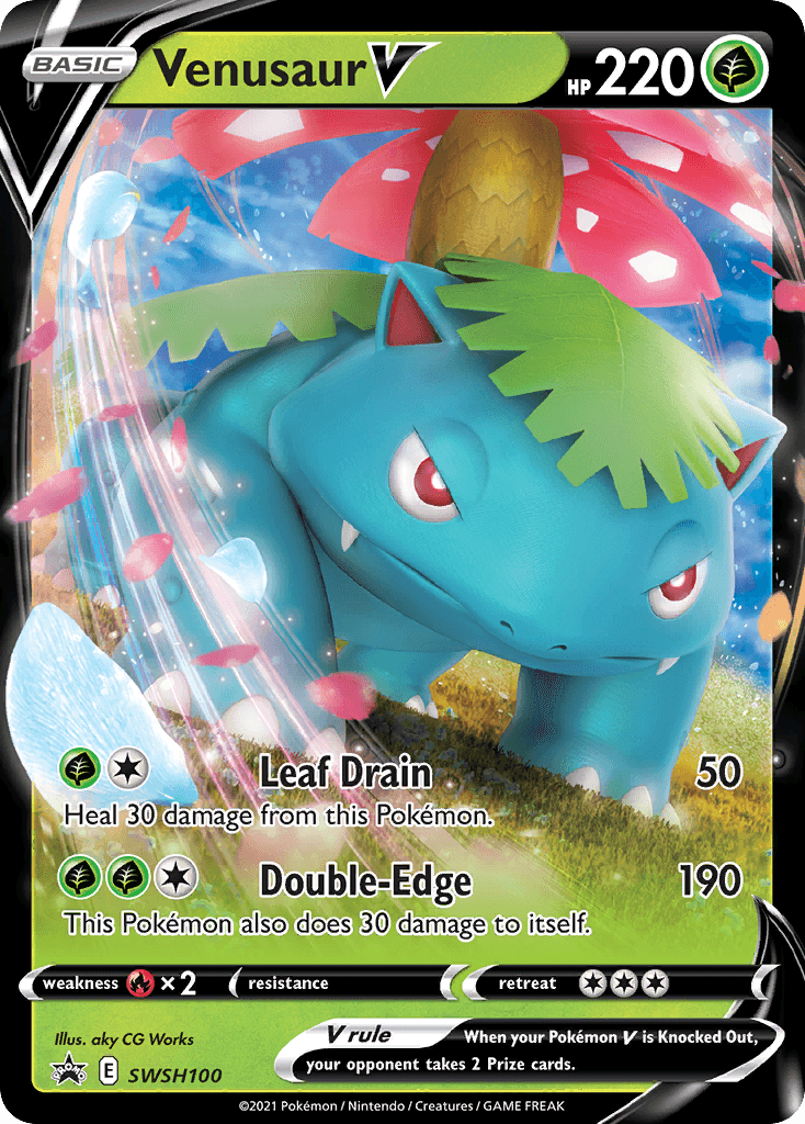 Venusaur V (SWSH100) [Sword & Shield: Black Star Promos] - POKÉ JEUX