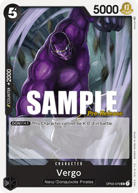 Vergo [Pillars of Strength Pre-Release Cards] - POKÉ JEUX