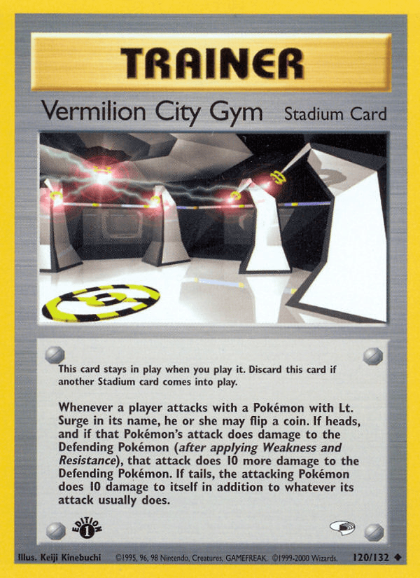 Vermilion City Gym (120/132) [Gym Heroes 1st Edition] - POKÉ JEUX