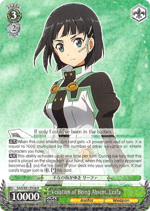 Vexation of Being Absent, Leafa (SAO/S51-E028 R) [Sword Art Online The Movie: -Ordinal Scale-] - POKÉ JEUX