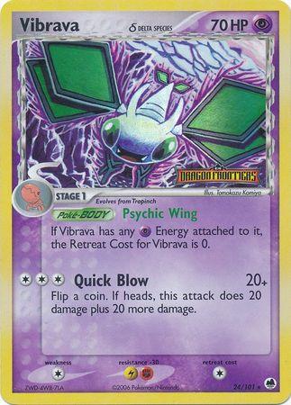 Vibrava (24/101) (Delta Species) (Stamped) [EX: Dragon Frontiers] - POKÉ JEUX