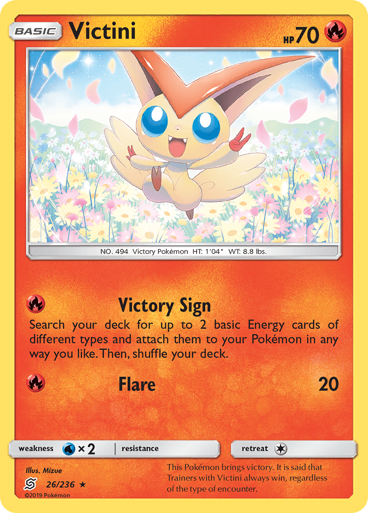 Victini (26/236) [Sun & Moon: Unified Minds] - POKÉ JEUX