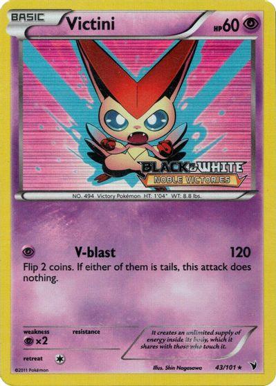 Victini (43/101) (Prerelease Promo) [Black & White: Black Star Promos] - POKÉ JEUX