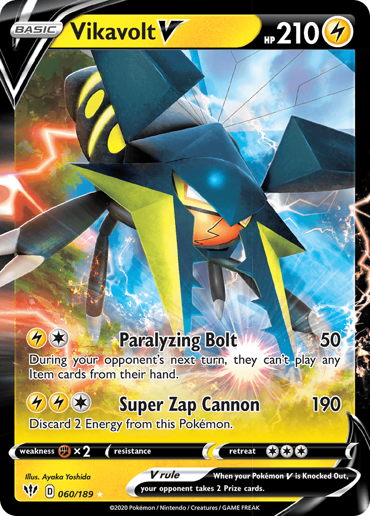 Vikavolt V (060/189) [Sword & Shield: Darkness Ablaze] - POKÉ JEUX