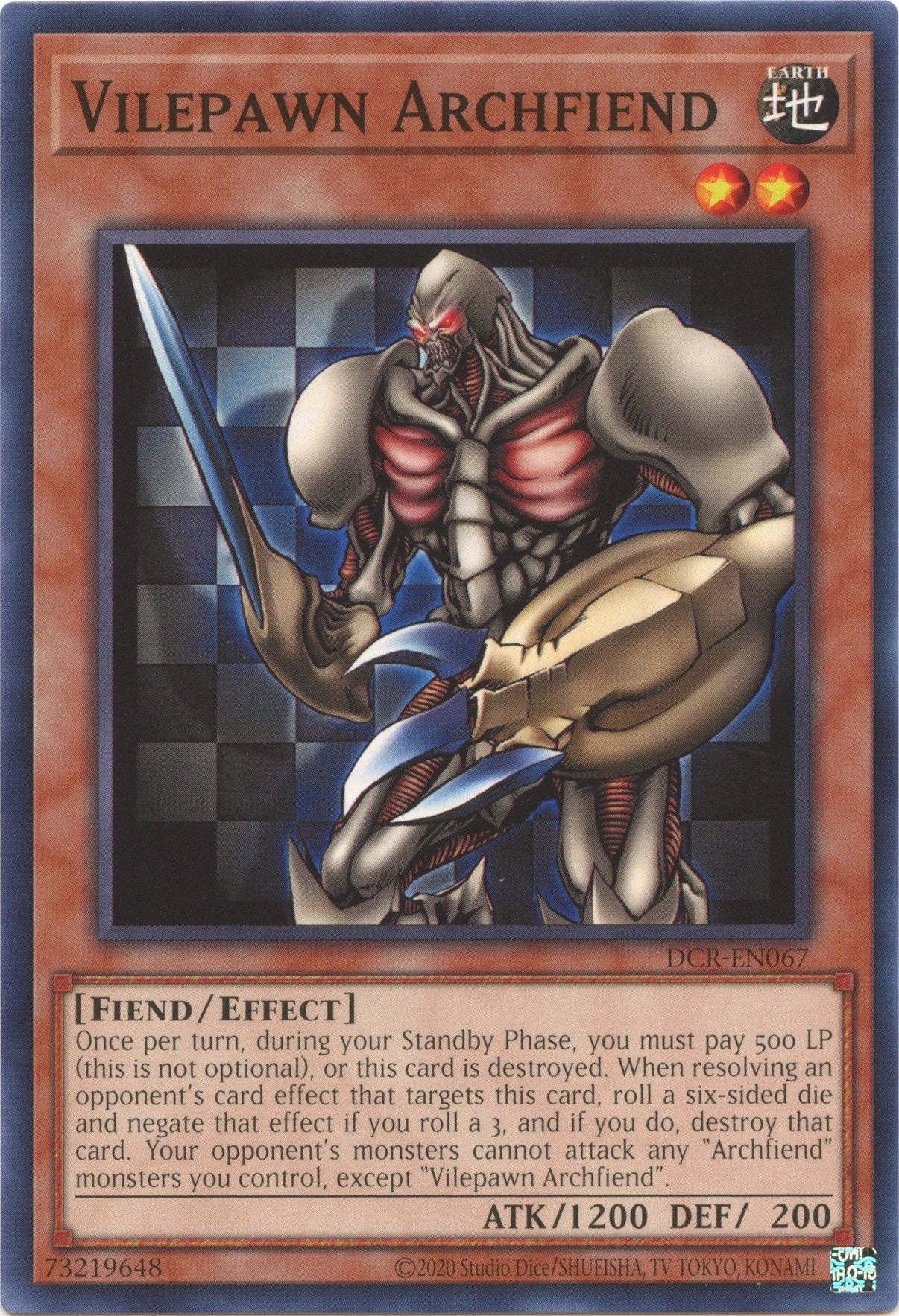 Vilepawn Archfiend (25th Anniversary) [DCR-EN067] Common - POKÉ JEUX