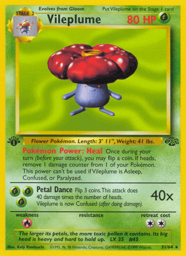 Vileplume (31/64) [Jungle 1st Edition] - POKÉ JEUX